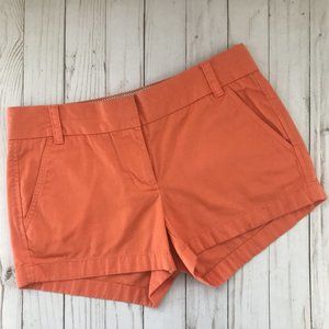 J.CREW Chino Orange Shorts Size 2